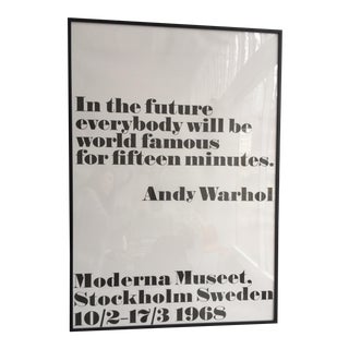 "In the Future" Andy Warhol Poster For Sale