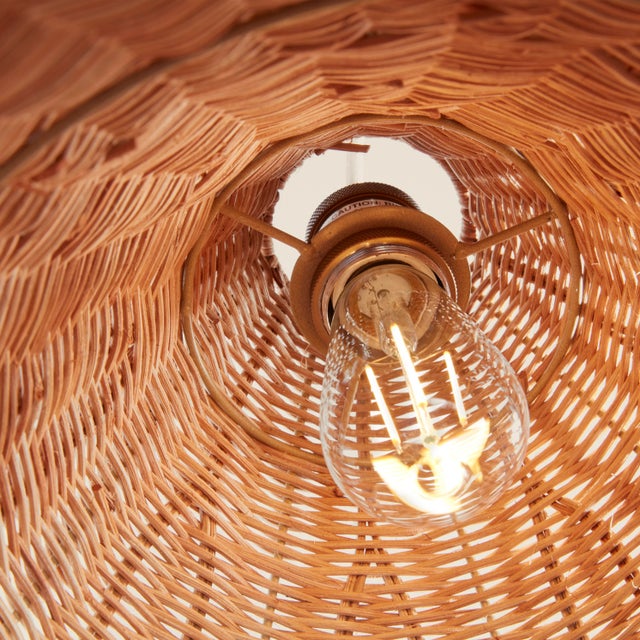 Contemporary Kasbah Rattan Tall Pendant For Sale - Image 3 of 3