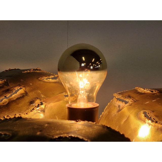 Vintage Palm Table Lamp from Maison Jansen, 1970s For Sale - Image 12 of 13