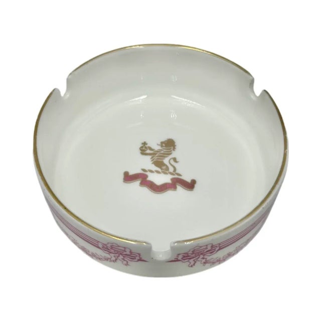 Vintage 5-Star Hotel Ritz London Royal Doulton Ashtray Porcelain Dish Pink For Sale - Image 11 of 12