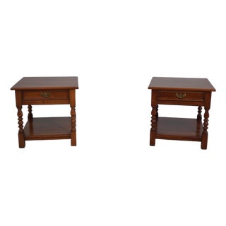 Pair of Stickley Cherry Valley End Tables For Sale