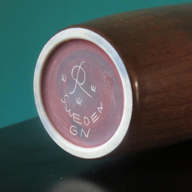 Ceramic Stoneware Vase in a Range of Browns, Taupes and Ochres by Gunnar Nylund for Rorstrand, Sweden, 1960s For Sale - Image 7 of 9