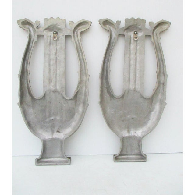 1950s Cast Aluminum Music Lyres Vintage A Pair of 2 Chairish