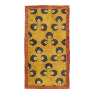 Galerie Shabab Collection Mid-20th Century Turkish Art Deco Throw Rug For Sale