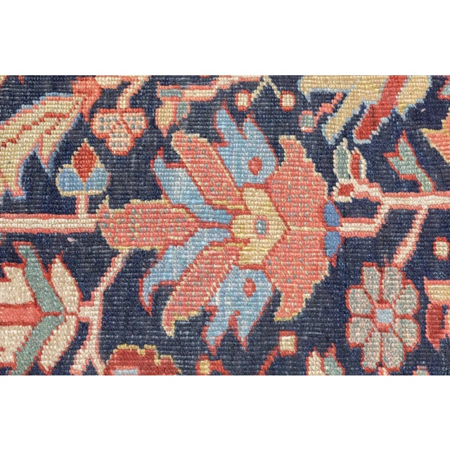 Textile Antique Serapi Rug 8'8'' x 12'4'' For Sale - Image 7 of 12