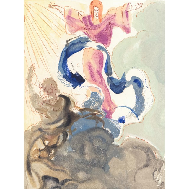 Original engraving from Salvador Dalí’s "The Divine Comedy" published by Editions d’Art Les Heures Claires, Paris, in...