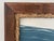 Plastic "Waves" Abstract Art in Antique Frame, Seascape Painting Transitional Wall Art by JTS For Sale - Image 7 of 9
