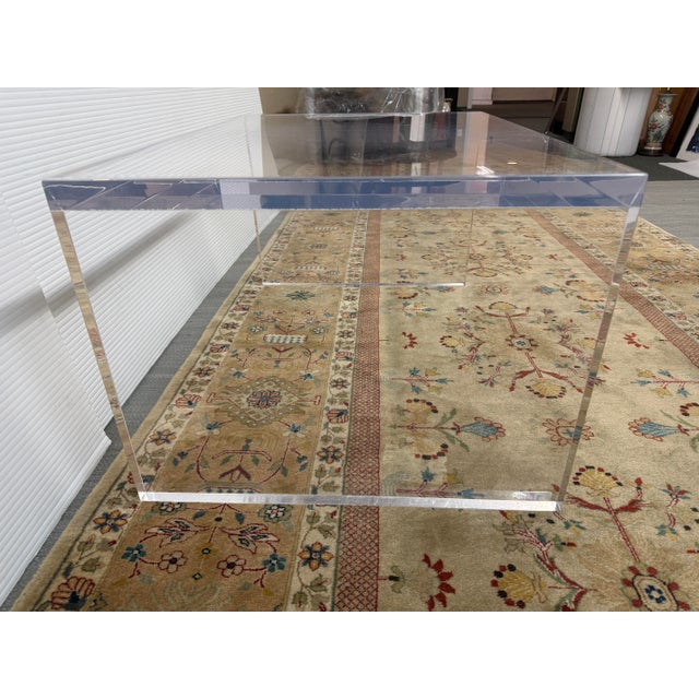 Charles Hollis Jones Lucite Coffee Table, Style of Charles Hollis Jones For Sale - Image 4 of 12