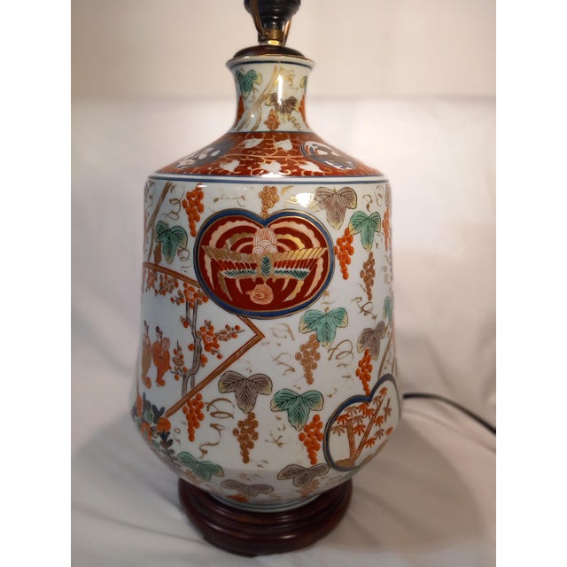 Ceramic Japanese Porcelain Table Lamp For Sale - Image 7 of 18