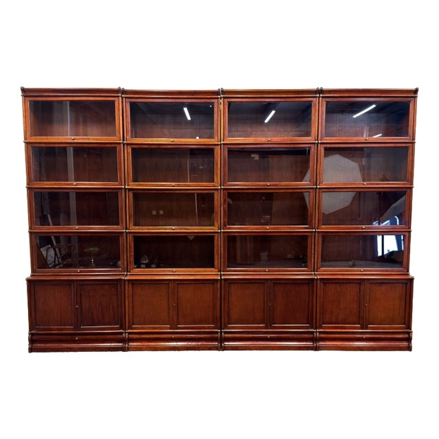 English Bookcase from Globe Wernicke, Set of 3 For Sale