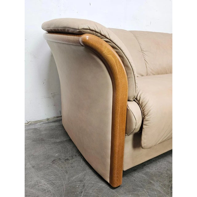 Leather Ekornes Stressless Sofa Manhattan For Sale - Image 9 of 12