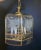 Art Deco Vintage Art Deco Lucite Waterfall Edge Chandelier With Etched Irises 1980s For Sale - Image 3 of 8