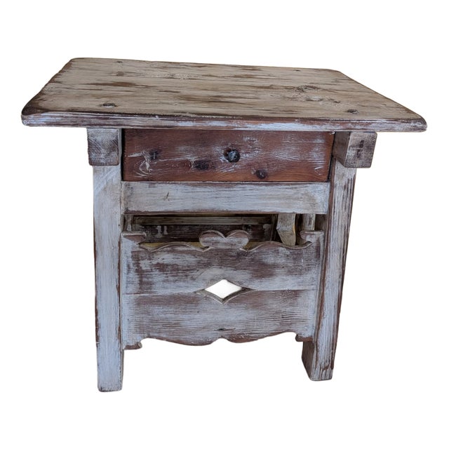Rustic Side Table, 1960 For Sale