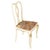 Venetian Cream Lacquered and Gilt Walnut Chairs with Floral Upholstery attributed to Testolini e Salviati for Testolini & Salviati, 1930s, Set of 3 For Sale - Image 4 of 11