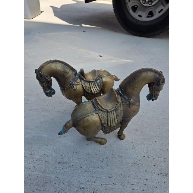 Pair of Tang Style Chinese Horses For Sale - Image 10 of 17