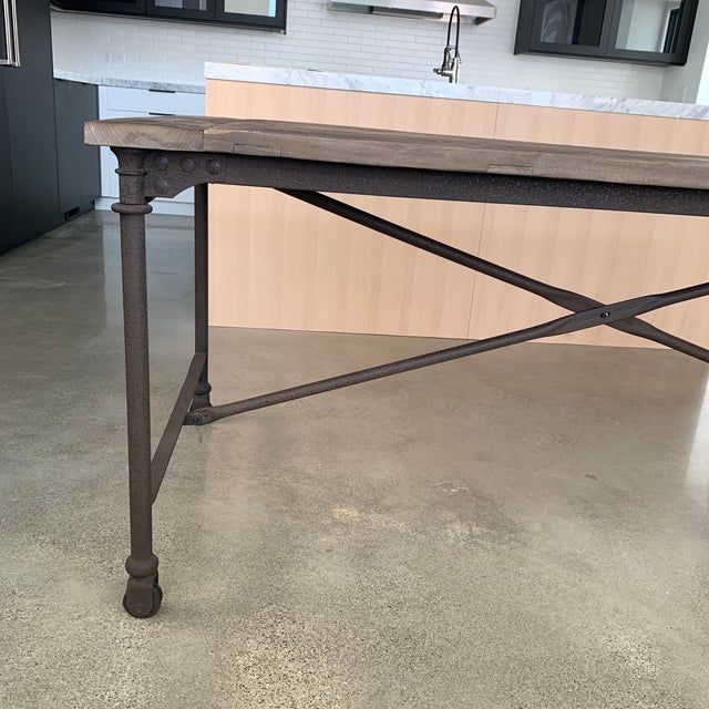 Restoration Hardware Flatiron Dining Table Chairish