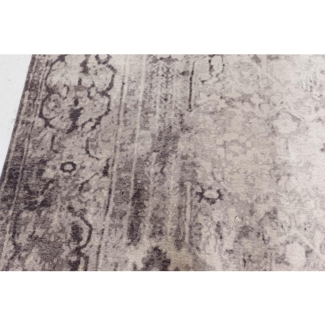 Contemporary Eggplant Beige Handmade Wool Rug by Doris Leslie Blau For Sale In New York - Image 6 of 9