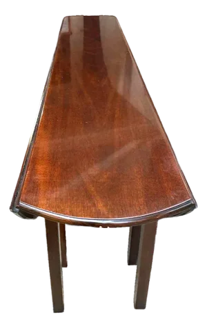 1990s Kindel Grand Rapids 'Irish Georgian Society' Collection Mahogany 8' Drop Leaf Wake Table or Dining Table