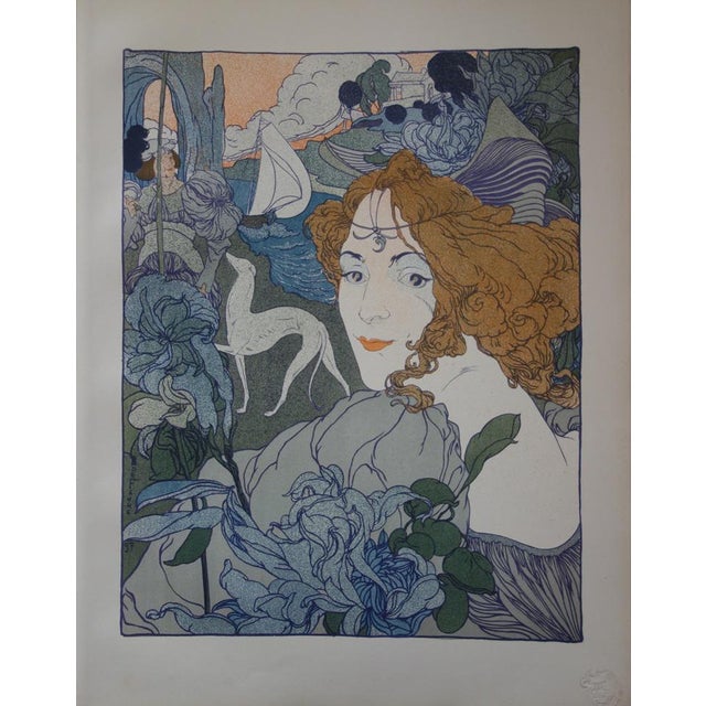 Georges De Feure, Return, Original Signed Lithograph, 1897 For Sale - Image 7 of 7