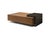 2010s Modern Greg Sheres Style Walnut and Bronze Cocktail Table For Sale - Image 5 of 5