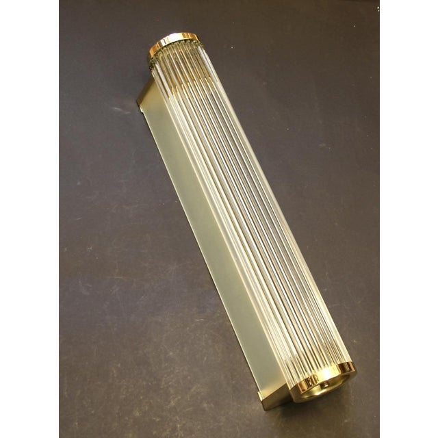 Gold Long Cinema Wall Light by Henri Petitot for Atelier Henri Petitot, 1930s For Sale - Image 8 of 11