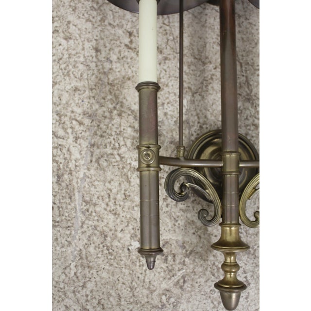 Pair Chapman Brass Regency Style Candelabra Sconces For Sale In Philadelphia - Image 6 of 8