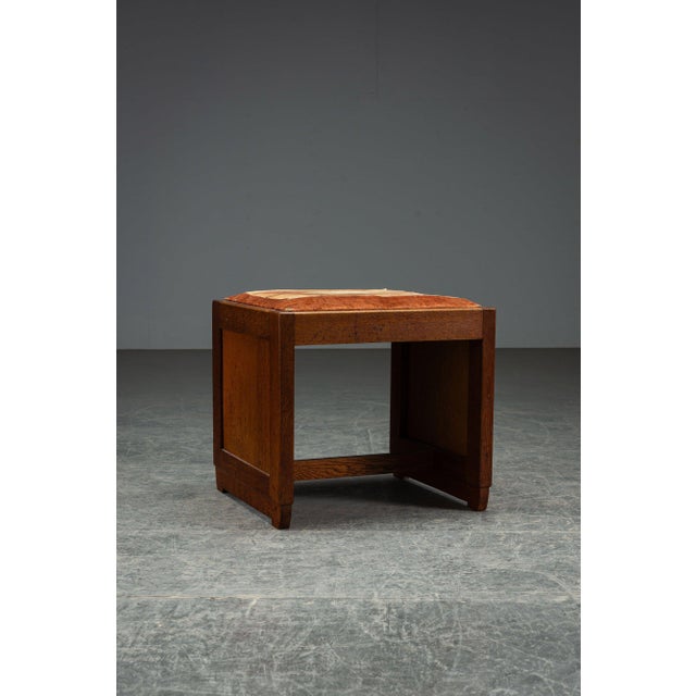 Vintage Art Deco Stool, 1930s For Sale - Image 4 of 12