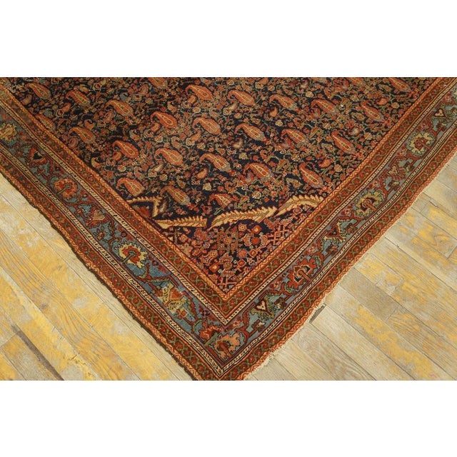 Late 19th Century Persian Malayer Carpet ( 5' x 6' 2'' - 152 x 188 cm ) For Sale - Image 9 of 12