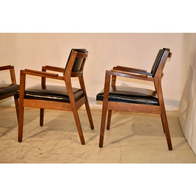 Set of Four Myrtle Desk Company Arm Chairs, Dated 1969 For Sale - Image 11 of 14