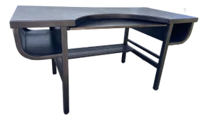 Restoration Hardware French Factory Industrial Metal Desk With Patina