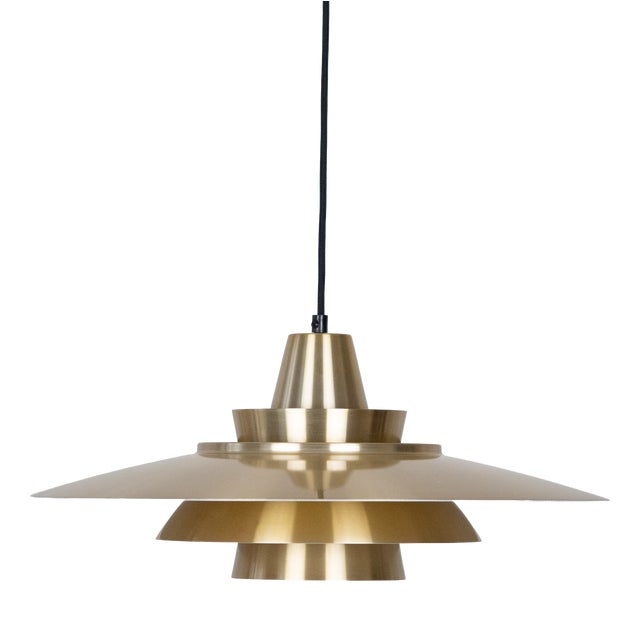 Vintage Aluminum Pendant Lamp by David Mogensen for Superlight, 1980s For Sale
