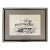 1960s Bud Biggs Signed Framed Pencil Sketch Lithograph “Galveston” Boat For Sale