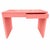 Mid-Century Modern Modern Two-Drawer Desk in Benjamin Moore Polka Dot Pink For Sale - Image 3 of 7