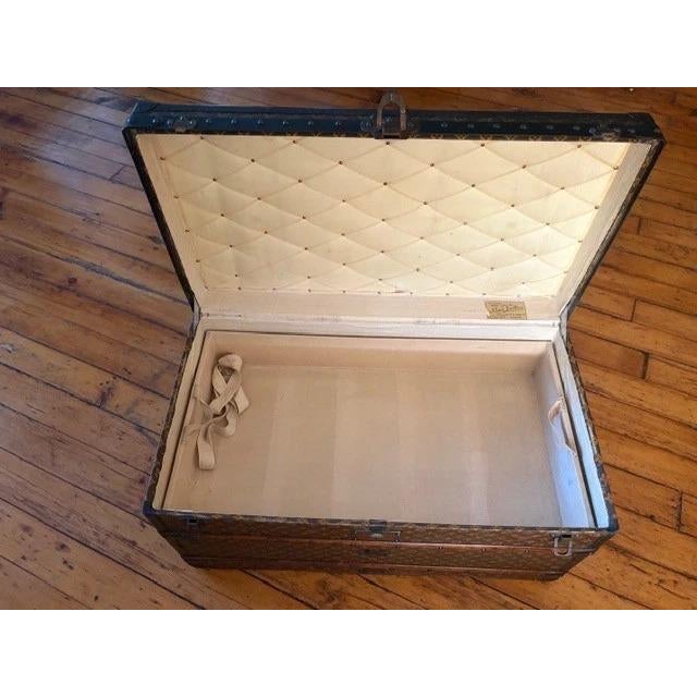 Louis Vuitton Antique Louis Vuitton Monogram Canvas Steamer Trunk (Circa 1900) For Sale - Image 4 of 18