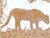 Orange Mike Hoggg "Jungle Beast" Contemporary Neutral Toned Abstract Big Cat Animal Lace Painting, 2024 For Sale - Image 8 of 10
