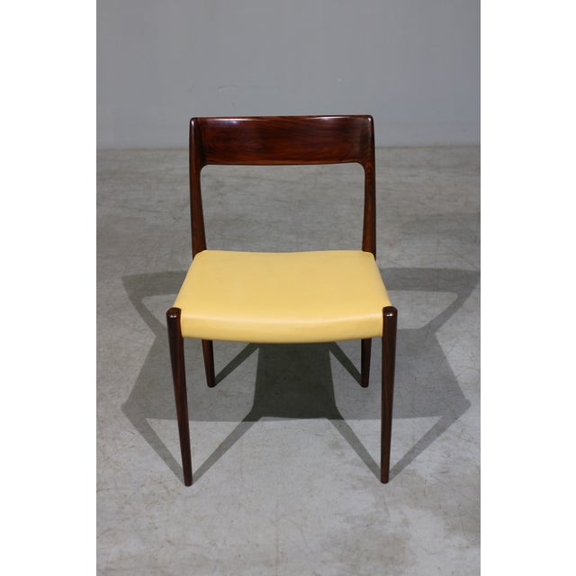 Vintage Model 77 Dining Chairs in Rosewood by Niels O. Moller for J.L. Møllers, 1960, Set of 6 For Sale - Image 6 of 10