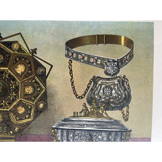 Mid 19th Century Chromolithograph Print "Ornamental Work" by Carmant and Normand of Paris For Sale In Houston - Image 6 of 7