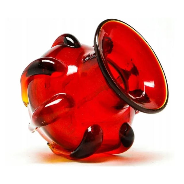 Vase by J. Słuczan-Orkusz for Cracow Institute for Glassworks, Poland, 1970s For Sale - Image 4 of 6