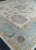 Blue Turkish Oushak Square Rug 13'5" x 14'3" #20430 For Sale - Image 8 of 8