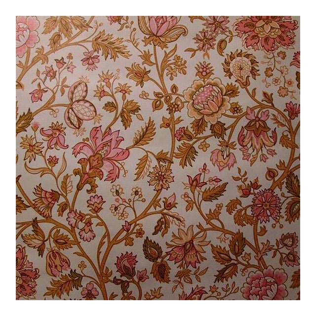 1970s Vintage Floral Paisley Wallpaper For Sale