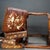 Brown Vintage Chinese Huali Rosewood Inlaid "Magpie & Plum" Tiered Picnic Box With Dragon Handles For Sale - Image 8 of 9
