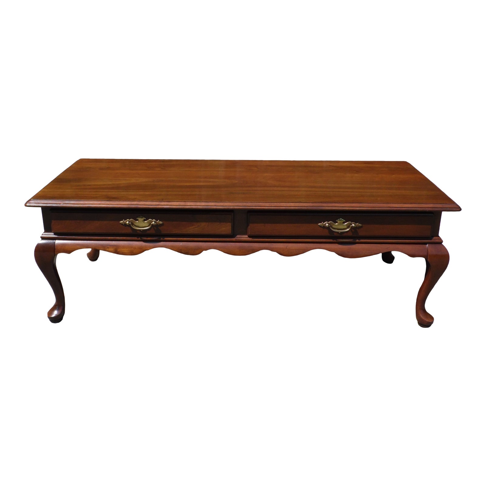 Traditional Ethan Allen Georgian Court Two Drawers Solid ...