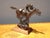 Lh21 Vintage Wells Fargo Bronze Statue "Lightning Line Rider Cowboy Gallop Horse For Sale In Los Angeles - Image 6 of 12
