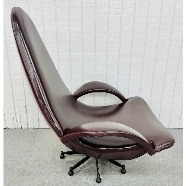 MidCentury Modern Italian Plum Lounge Chair Chairish