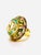Bochic “Orient” Vintage Diamond, Green Amethyst & Pink Tourmaline Ring Set 18K & Silver For Sale - Image 9 of 10