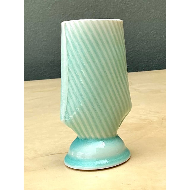 Late 20th Century Vintage Original Studio Pottery Vase For Sale - Image 5 of 12