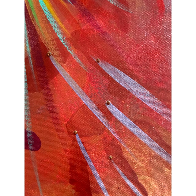 Michelle Tsosie Sisneros Original Painting Large 48x36 Signed Southwestern Art For Sale - Image 15 of 18