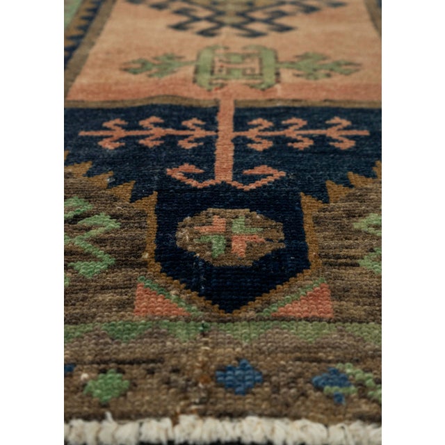 Turkish Turkish Mini Rug Oriental Hand Knotted Vintage Rug 1'7" x 3'2" #21216 For Sale - Image 3 of 8