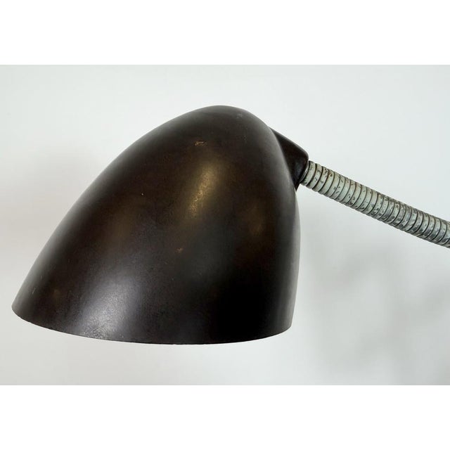 Mid-Century Modern Industrial Green Scissor Wall Lamp from Elektroinstala, 1960s For Sale - Image 3 of 18