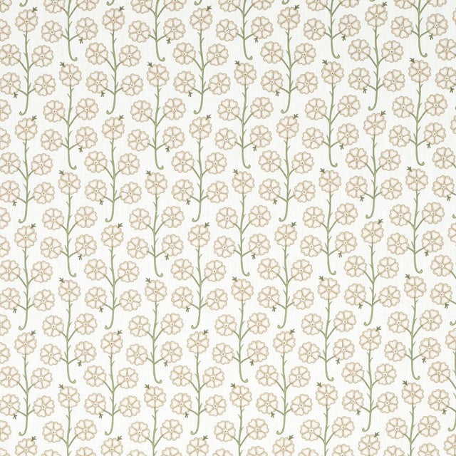Contemporary SAMPLE - Schumacher x Neisha Crosland Gardenia Fabric In Flax For Sale - Image 3 of 4
